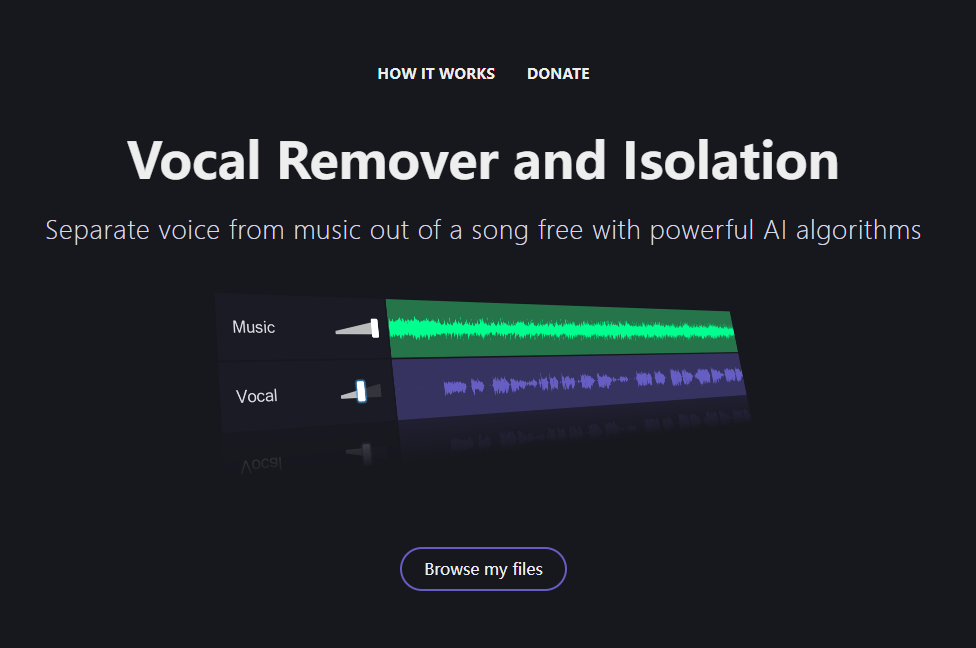 Vocal Remover 在线免费工具：快速分离人声和伴奏-｜Ai Maker Hub｜